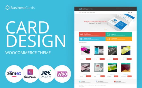 Business Cards – Card Design Store WooCommerce Theme