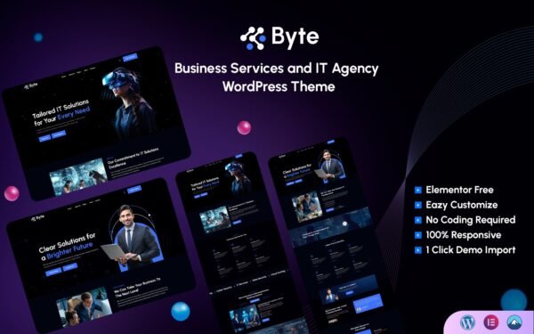 Byte – Business Services and IT Agency WordPress Theme