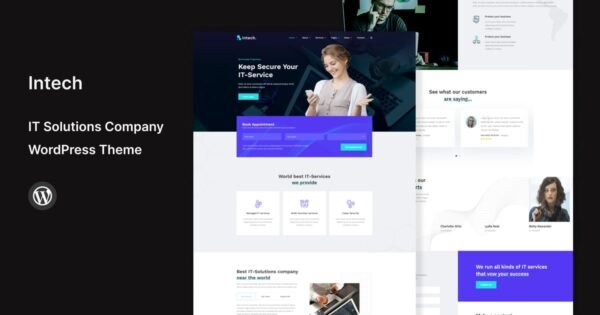 Intech – IT Solutions Company WordPress Theme