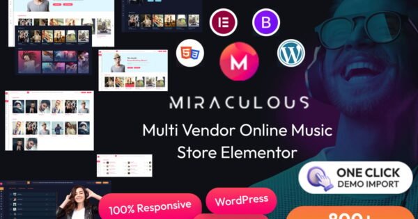 Miraculous – Online Music Store WordPress Theme
