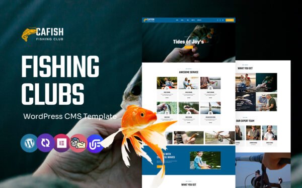 Cafish – Fishing River & Fish Hunting Club WordPress Elementor Theme WordPress Theme