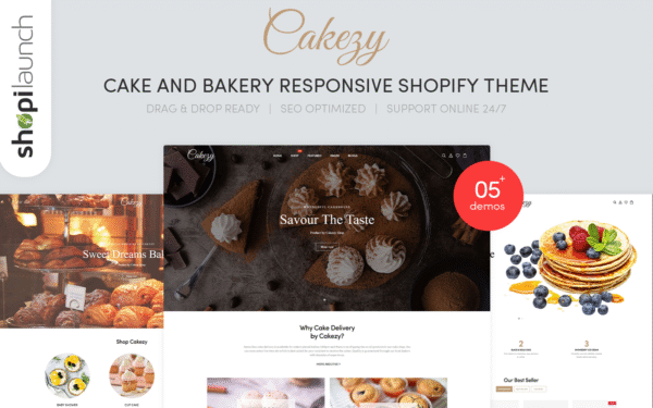 Cakezy – Cake & Bakery Responsive Shopify Theme