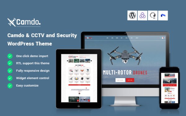 Camdo – CCTV and Security WordPress Theme