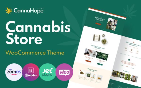 CannaHope – Medical Marijuana and Cannabis WooCommerce Theme