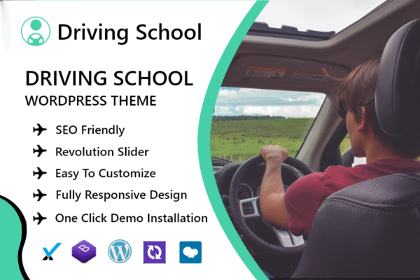 Car Driving School WordPress Theme