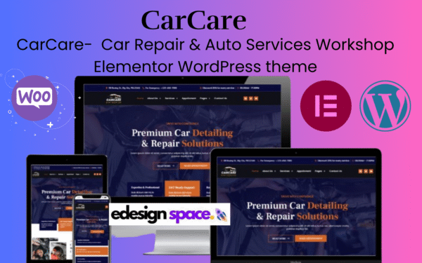 CarCare – Car Repair, Auto Services And Workshop Elementor WordPress theme WordPress Theme