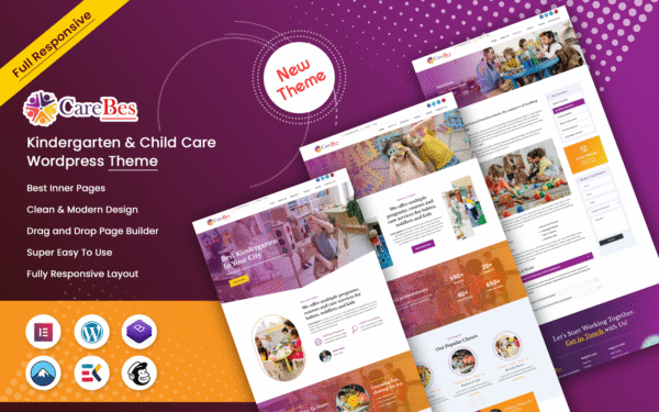Carebes – Kindergarten & Child Care Wordpress Theme WordPress Theme