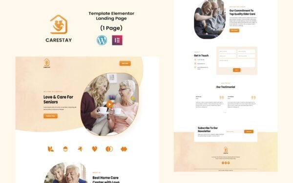 Carestay – Home Care Services Elementor Template Elementor Kit