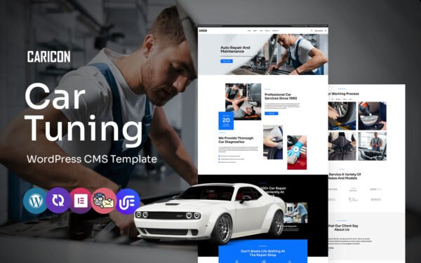 Caricon – Auto Tuning Multipurpose WordPress Elementor Theme WordPress Theme