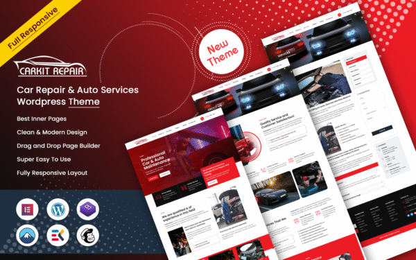 Carkit – Car Repair & Auto Services WordPress Theme