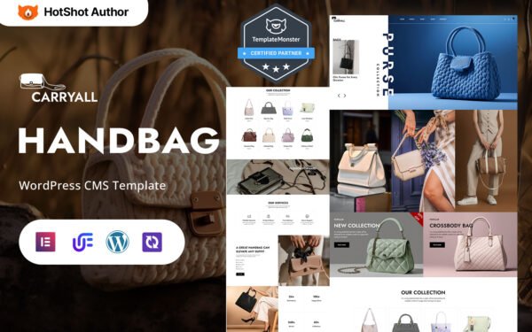 Carryall – Luxury Handbag Shop And Modern Handbags WordPress Elementor Theme WordPress Theme