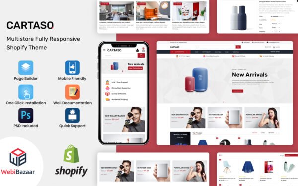 Cartaso – Electronics Multipurpose Shopify Template Shopify Theme