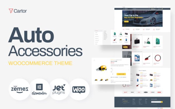 Cartor – Auto Accessories ECommerce Classic Elementor WooCommerce Theme