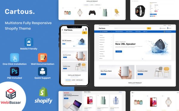 Cartous – Minimal Modern Multipurpose Shopify Theme