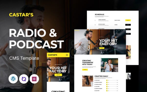 Castar’s – Radio And Prodcast Multipurpose Responsive WordPress Theme