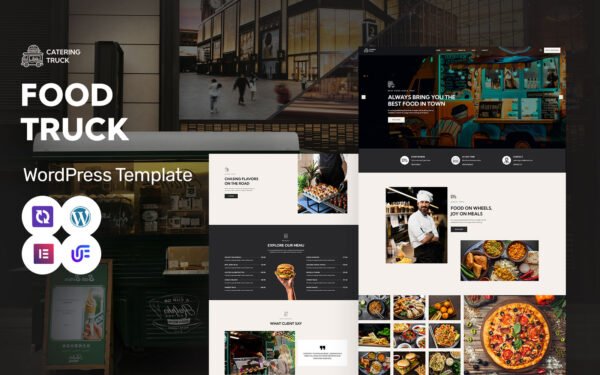 Catering Truck – Food Truck, Street Food And Outdoor Catering WordPress Elementor Theme WordPress Theme