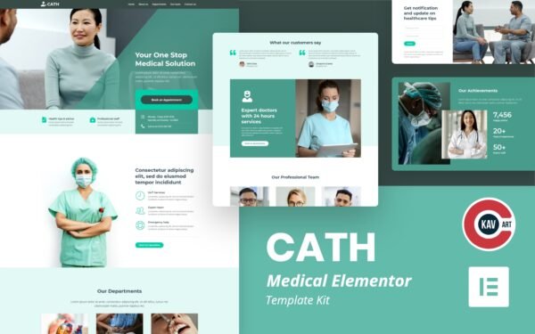 Cath – Medical Elementor Template Kit Elementor Kit