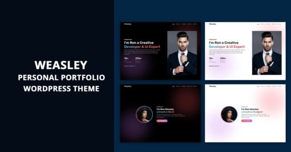 Weasley – Personal Portfolio WordPress Theme
