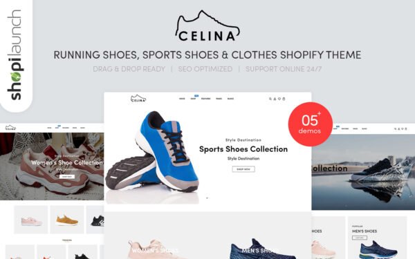 Celina – Running Shoes & Sports Clothes Shopify Theme