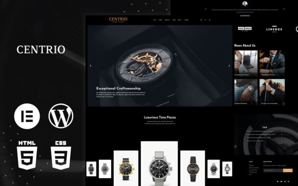 Centrio – Luxury Watches WordPress & Elementor Theme WordPress Theme