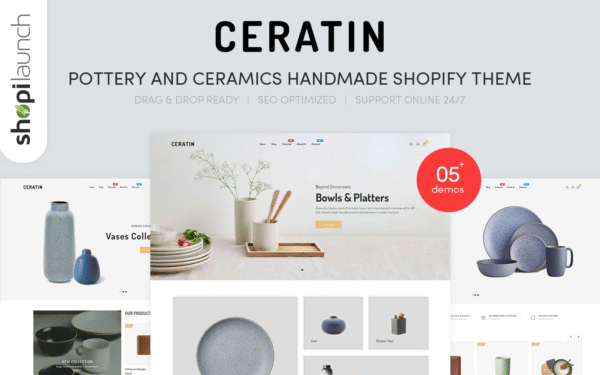 Ceratin – Pottery and Ceramics Handmade Shopify Theme