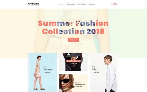 Charizma – Fashion Store Elementor WooCommerce Theme