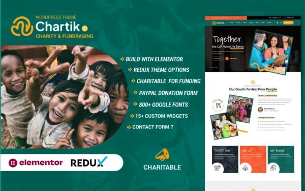 Chartik – NGO Charity and Awareness WordPress Theme