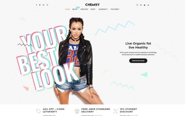 Chemisy – Clothes Elementor WooCommerce Theme