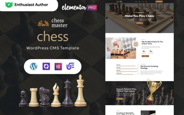 Chess master – Chess Club WordPress Elementor Theme WordPress Theme