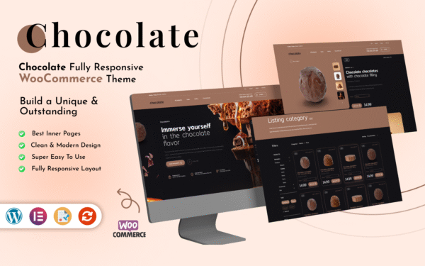 Chocolate – Chocolate & Sweets WordPress Elementor Theme WooCommerce Theme