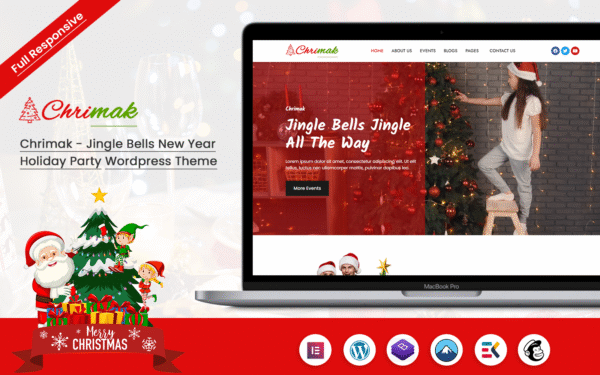 Chrimak – Jingle Bells New Year Holiday Party Wordpress Theme WordPress Theme
