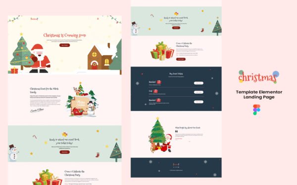 Christmas – festival Service Ready to use Elementor Template Elementor Kit