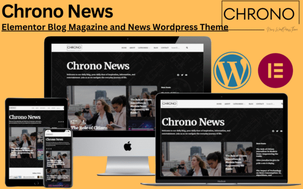 Chrono News – Elementor Blog Magazine and News WordPress Theme