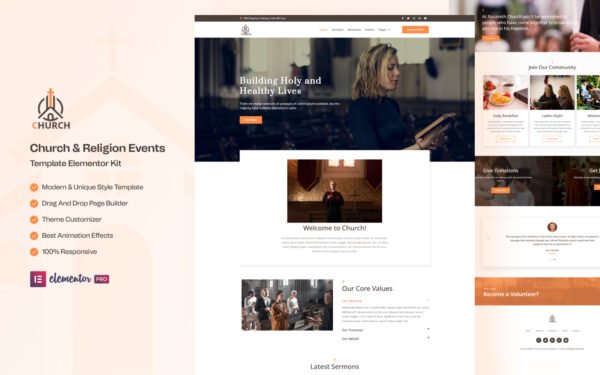 Church – Religion Elementor Kit