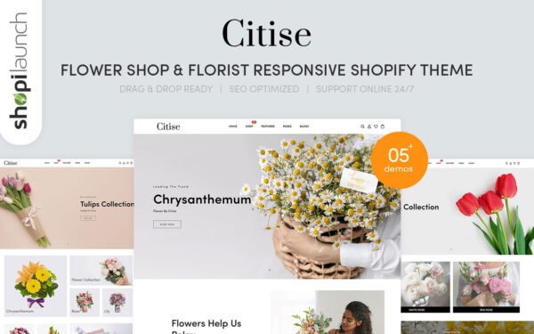 Citise – Flower Shop & Florist Responsive Shopify Theme