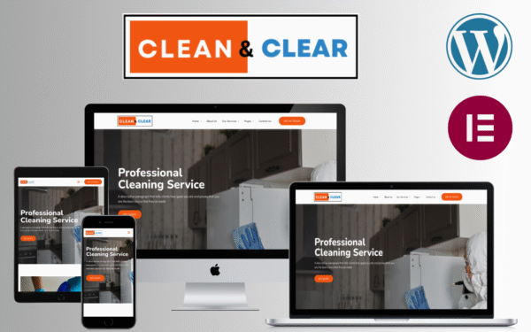 Clean & Clear – Free Home Cleaning WordPress Theme