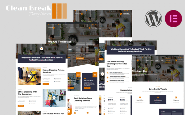 Clean Break – Free Cleaning Services WordPress Theme