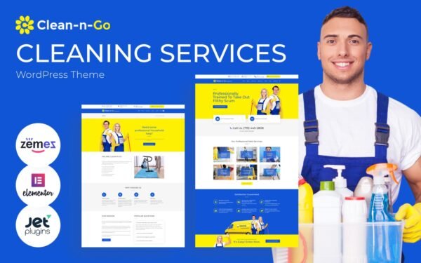 Clean-n-Go – WordPress Theme for Cleaning Services