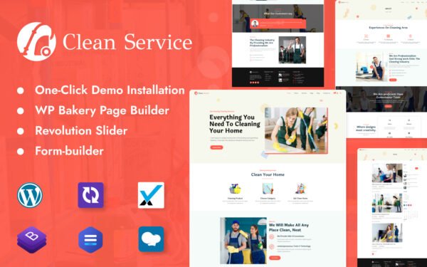 Cleener – Cleaning Services Multipurpose WordPress Theme
