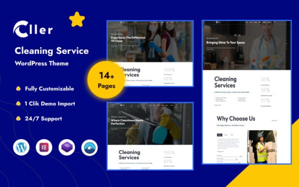 Cller – Cleaning Service Wordpress Theme WordPress Theme