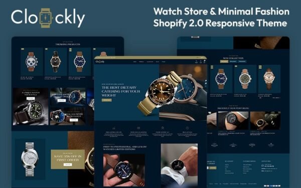 Clockly – Smart Watch Store & Minimal Fashion Shopify 2.0 Responsive Theme Shopify Theme