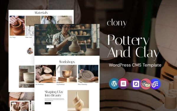 Clony – Ceramic and Pottery WordPress Elementor Theme WordPress Theme