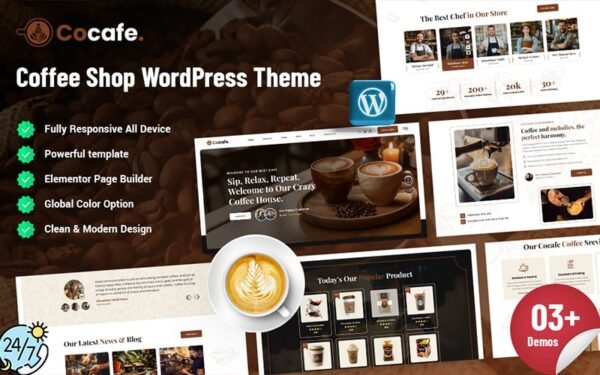 Cocafa – Coffee Shop WordPress Theme