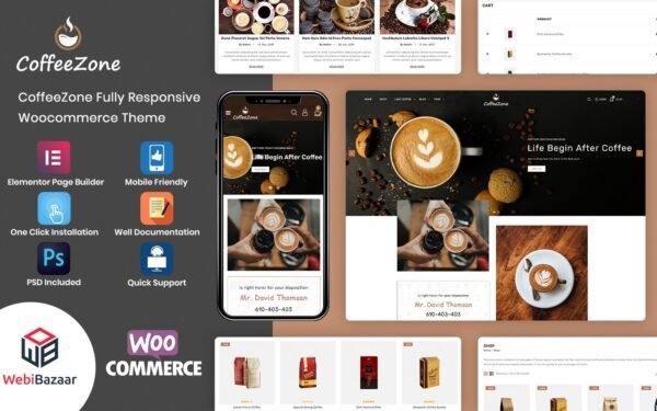 CoffeeZone – Cafe & Coffee WooCommerce Theme
