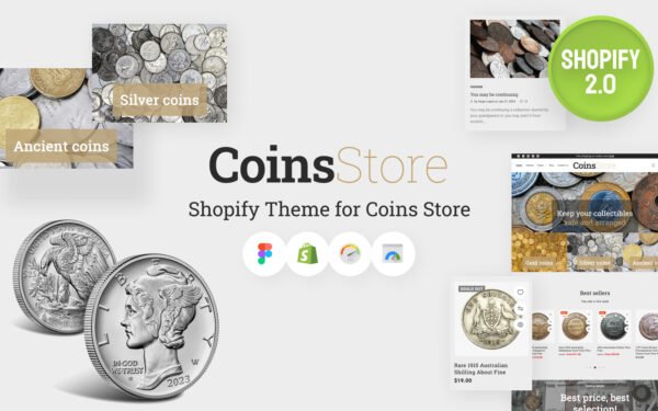CoinsStore – Collectible Coins & Supplies Shopify 2.0 Theme Shopify Theme