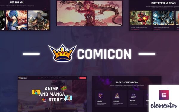 Comicon – Anime and Manga WordPress Theme