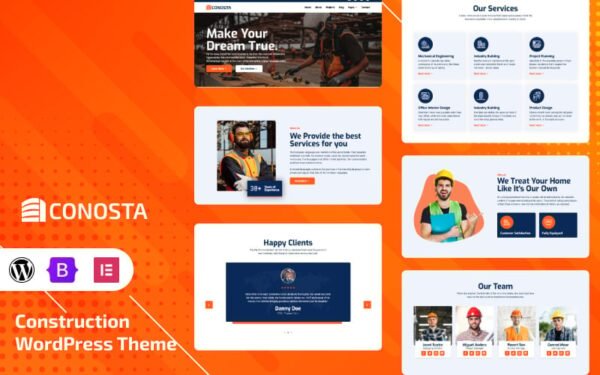 Conosta – Construction WordPress Theme