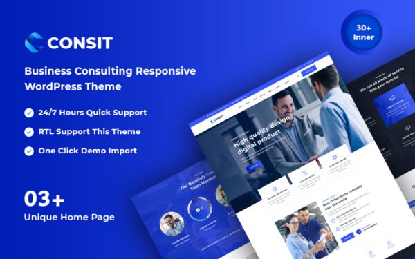 Consit – Business Consulting Responsive WordPress Theme