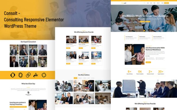 Consolt – Consulting Responsive Elementor WordPress Theme