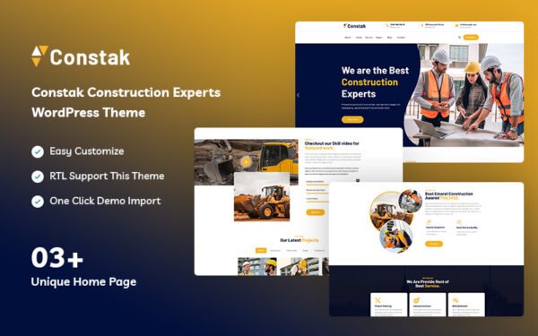 Constak – Construction Experts WordPress Theme